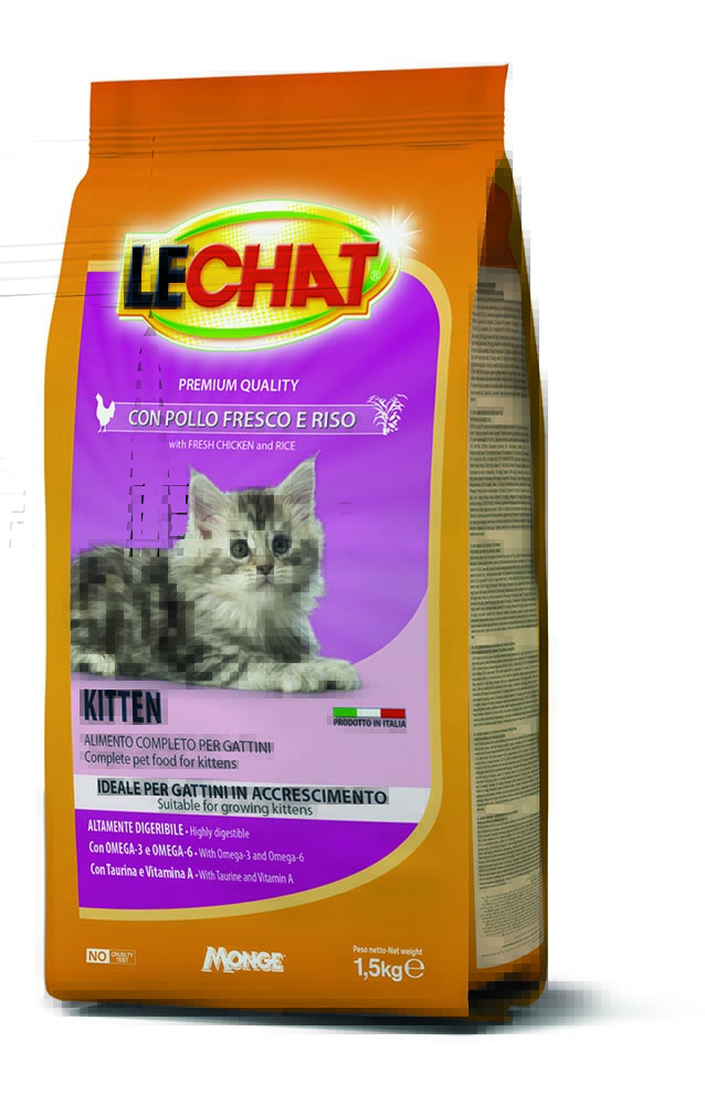 LeChat Croccantini per kotele me pulë të freskët dhe oriz
